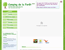 Tablet Screenshot of campingsilleplage.com